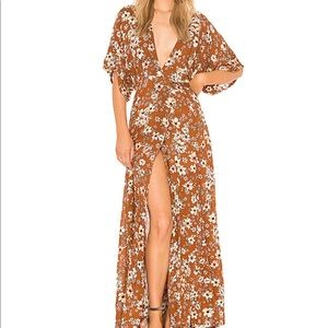 FAITHFUL THE BRAND Bergamo Maxi Wrap Dress